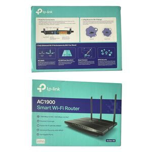 New In Box and Packaging AC1900 Smart Wi-Fi Router Archer A9